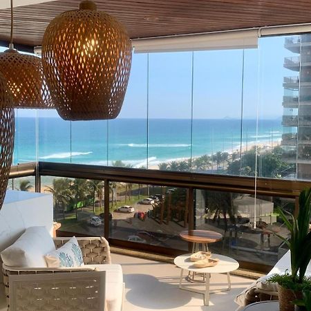 Lindo Apto No Melhor Lugar Da Barra Da Tijuca! Com Uma Vista De Tirar O Folego, Frente Para O Mar! Totalmente Equipado E Decorado Ao Lado Dos Melhores Hoteis E Quiosques Da Barra! Portaria 24H, Piscina, Sauna, Jacuzzi, Academia, Garagem, Wi-Fi, Lavan Rio de Janeiro Exterior photo